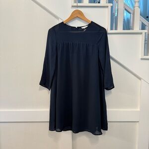 H&M Dark Blue Shift Dress size 4